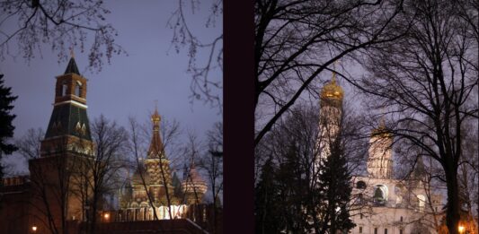 Kremlin de noche